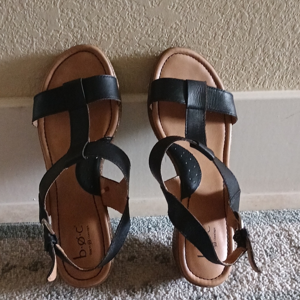 Born platform wedge sandals